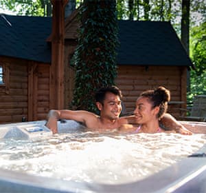 Family opening presents on Christmas Day 