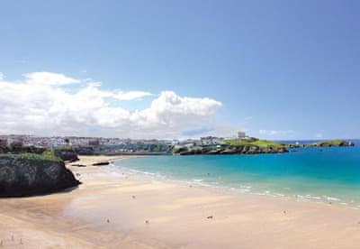 Beautiful sunny beach in Britain