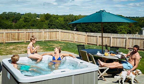 School summer holidays with hot tubs