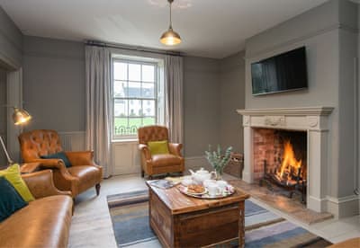 Living room at a cosy and luxurious cottage